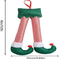 Fcphna svinja na ljuljački božićne duge noge Božićne crtane noge božićne noge privjeske božićne ukrase