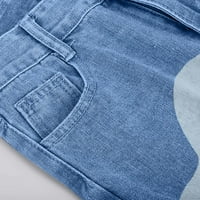 Appsuyy ženske hlače za hlače od plairane kairirajuće ružne ručne rupe i pantalone visokog struka svijetlo