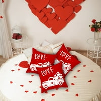 Dnevni dekor za Valentinovo za valentinovo bacanje jastuk za bacanje crveno ljubavno pismo breskve jastuk
