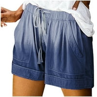 Iopqo Ženske kratke hlače Trkeće kratke hlače Summ Comfy hlače struk kratke hlače za džepove Ženske