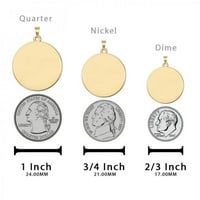 Slikovitolgold.com Saint Winifred iz Walesa vjerske medalje veličine dimeta, srebro sterling