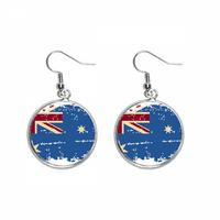 Australija Flast zastava Retro ilustracija uši nakita na nakitu na nakitu