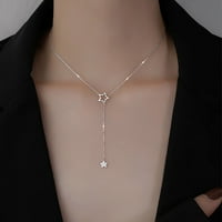 Heiheiup multilayer duga ogrlica modna slojevita zvijezda ogrlica privjesak na ogrlica na ogrlicu ženske