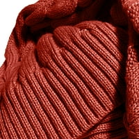 Scyoekwg džemper za žene kablon dugi kardigan otvoren džemper s prednjim gumbima gornji krevet s dugim rukavima kaput od pune boje pad džempera, casual labavo lagano odobrenje za klirens crvene boje
