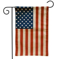Američka zastava Burlap bašte zastava 12.5 18