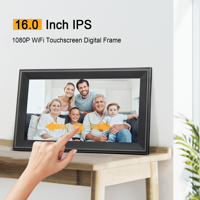 Digitalni pametni okviri za slike HD × 1080, CANUPDOG WiFi Cloud IPS dodirni ekran digitalni foto okviri,