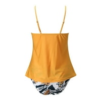 Badmincsl kupaći kupaći kostimi za pokrov za žene dame, žene konzervativni ispis Strappy Back Tankini