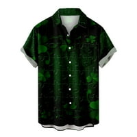 Odjeća za carinjenje ispod 10 dolara, Poropl Ispis Džepne vrhove za muškarce Green Veličina 4