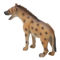 Hyena igračka, izdržljiv nosivi plastični materijal mala lagana hijenana figura za radne površine za ured