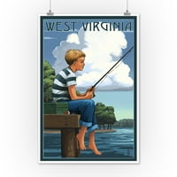 Zapadna Virdžinija, dječak ribolov