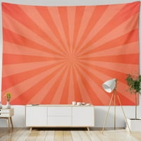 Boho Sun Horizontalni zalazak sunca Sažetak za sunčanje, Boho zid viseći 70-ih tapiserije, za spavaću