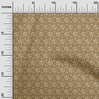 Onuone svilena tabby lagana bež tkanine geometrijske linije Heptagon haljina materijala od tkanine za