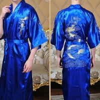 Vez Dragon Tradicionalni svileni satenski ogrtači muško i žensko odjeća za spavanje na nogaru kimono