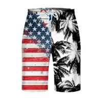 Chueoow ljetni muški kratke hlače za patchwork hotcos s džepovima Elastične struke hlače na plaži Očel
