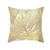 Saten zippe jastučnice za jastučnice za jastuče od tiskanog poliestera Kućna kućišta Gold Sofa jastuka