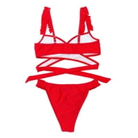 Aaiymet kupaći kupaći kostim push-up set brazilskog bikinija za zavoj bander bandeau ženski kupaći kostimi