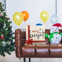 Heiheiup Božićni navlake 18x18in Božićni ukrasi pruge božićni jastuci zimski odmor jastuci za bacanje