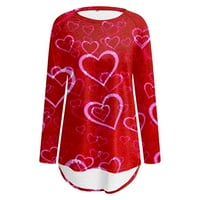Gubotare Valentinovo ženski vrhovi Dressy casual casual fit džepne košulje za žene Slatka mama medvjed