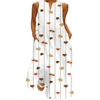 Cindysus Dame Tange Haljina cvjetne print Long Maxi haljine V izrez ljeto plaža Sunderss Holiday Casual