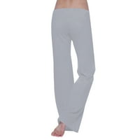 Kamummark PI Ženske hlače plus veličina za čišćenje Žene vježbanje noge Stretch tipke za struk Pocket