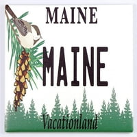 Maine Licency Plate Frižider Suvenir magnet 2,5 3,5