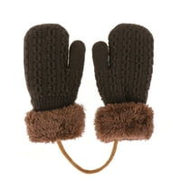 Zimske rukavice djeca zimske tople rukavice dvostruki slojevi pletene rukavice plišane rukavice