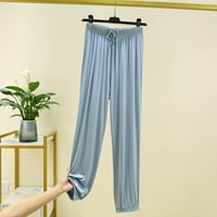 Aherbiu ženske pajama hlače elastični hem udobnosti slabovi ravne ležaljke hlače za spavanje kućna odjeća