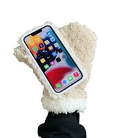 Futrola za telefon za iPhone tople rukavice Zimska patch Color zaštitna podrška za poklopac telefona