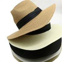 Panama Hat Sun Hats za žene Muškarci Široki Brim Fedora Straw Beach Hat UP UPF 50