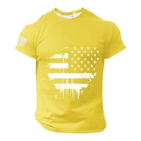 Muška majica Dan nezavisnosti Američka zastava Štampana modna proljetna ljetna casual kratkih rukava