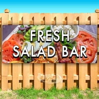 Svježa salata Bar oz Vinil Banner sa metalnim grommetcima