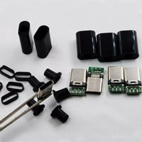 USB3.1TYP C MALE PCB PCB ploča za zavarivanje s crnom ili bijelom školjkom