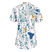 Olyvenn ženske tuničke vrhove The Dressy T-majice Work Ljetni modni trendi bešavni majica kratkih rukava