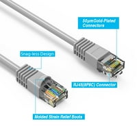 15FT CAT5E UTP Ethernet mreže za podizanje kabela Gigabit LAN mrežni kabel RJ brzi patch kabel, siva