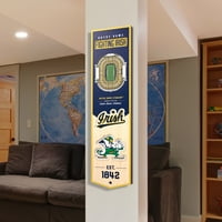 Notre Dame borbe protiv Irca 8 '' 32 '' 3D stadiumview Banner