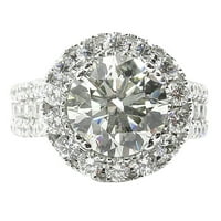 Jiyugala prstenovi za muškarce i elegantan dijamantni cirkon bijeli nakit za otvaranje otvorenog rada