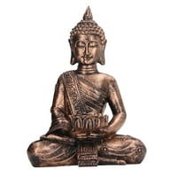 Buda držač svijeća, bakrena boja Buddha statua za meditaciju