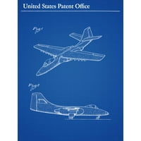 Walters Northrop akretantski avion YA- Patent Extral Veliki XL Wall Art Poster Print