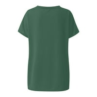 Ženski vrhovi Ženska bluza s kratkim rukavima Modni grafički otisci Majice Okrugli izrez Ljetna tunika