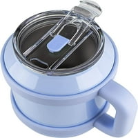 OZ šalica s drškom i slamom - nehrđajući čelik sa SIP-IT-Tvoj način poklopcem - drži vodenu hladnoću