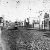 Australija: Gold Rush Town. Ngulgong, Novi Južni Wales, Australija, za vrijeme zlatne žurne 1870-ih.