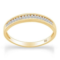 Moissite Wedding Band, 18k bijeli pozlaćeni prsten za pozlaćeni prsten, jednostavan moissan bend za