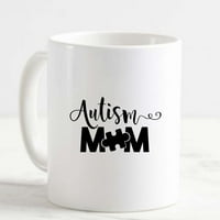 Krigla kafe autizma mama svijest o svijesti zagonetku bijela čaša smiješne poklone za rad u kancelariji