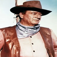 John Wayne zadivljujući poster klasik tvrd pozira ratni vagon