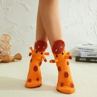 Smiješan novitet pletene životinjske krokodile čarape za žene muškarci djeca božićne guste pletene čarape