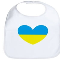 Cafepress - Stojim sa Ukrajinom Heart - Slatka tkanina Baby Bib, Toddler Bib