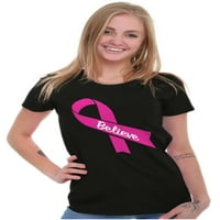 Svjesnost karcinoma dojke vjeruje da ženska majica dame tee brisco brendovi 2x