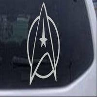 Star Trek Starfleet Simbol Logo Automobili ili kamion prozor za laptop naljepnica za laptop svijetlo