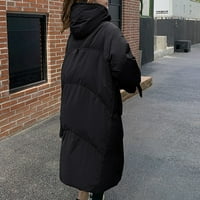 Aaimomet jakne za žene Abrigos Mujer Invierno nova kapuljača topla jakna ženska labava crna zima protupožarna