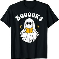 Funny Halloween Ghost Reading Book Vintage Učitelj majica